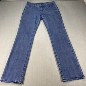 Prana Women's Jeans 4/27 Flannel Lined Medium Wash Blue Boot Cut Outdoor Winter